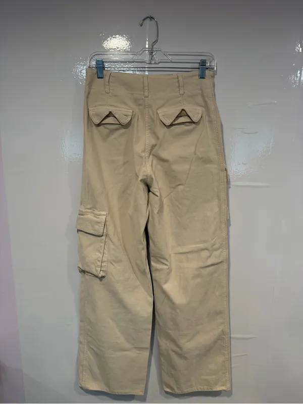 Beige‎ Aritzia Wilfred Free Cargo Wide-Leg Pants - Women's - Image 3