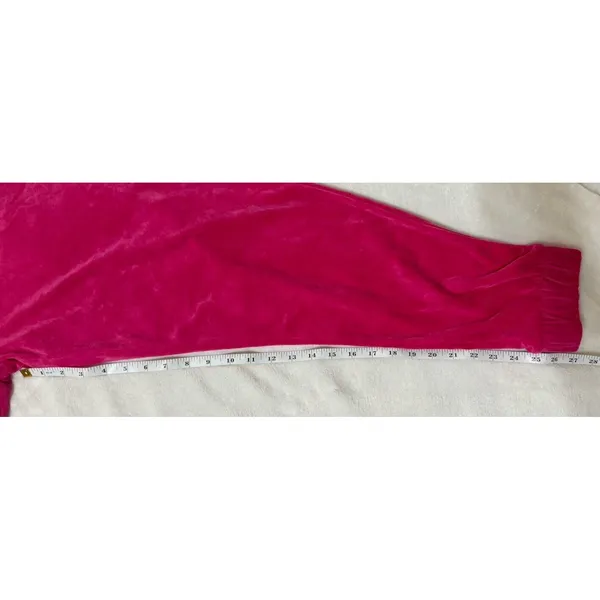 EUC Juicy Couture Hot pink BARBIE velvet joggers womens -size 2xL Plus‎ - Image 6