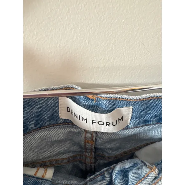 Denim Forum Aritzia The 90s Vintage Maxi Jean Skirt Light Wash Blue Size 26 - Image 2