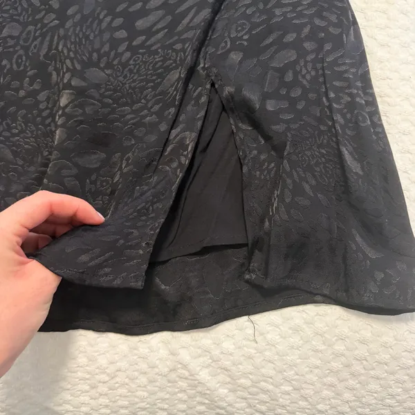 Black Printed Mini Skirt - Image 4