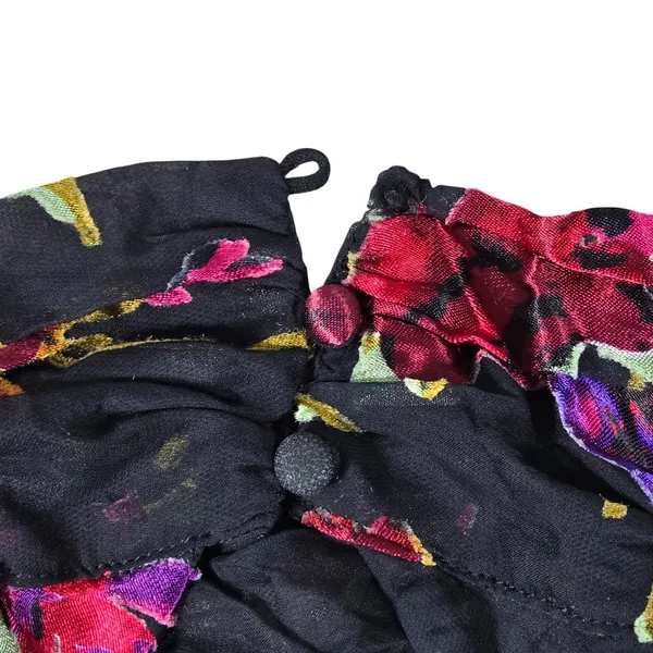 Lulus Graceful Arrival Black Floral Burnout Backless Maxi Dress S - Image 7