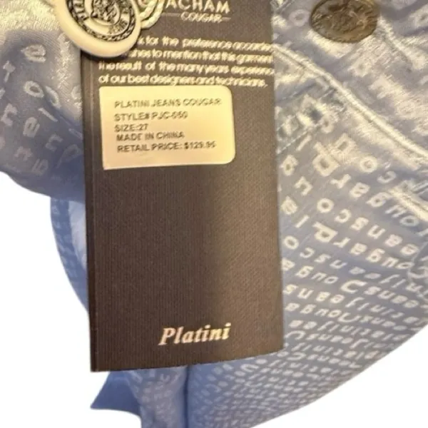 Platini Jeans Cougar nwt‎ Blue Size 27 - Image 7