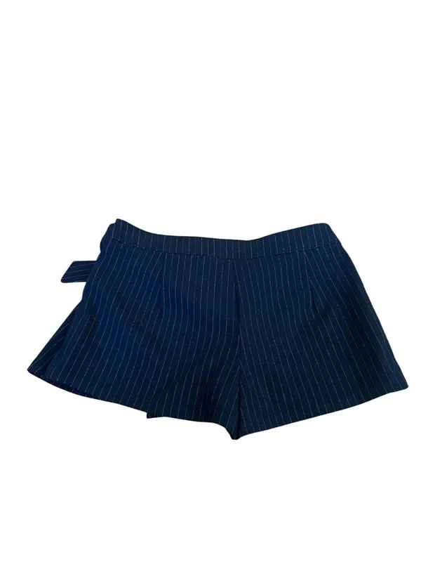 Free People Phoebe Pinstripe Mini Skort in black NWT 4 - Image 3