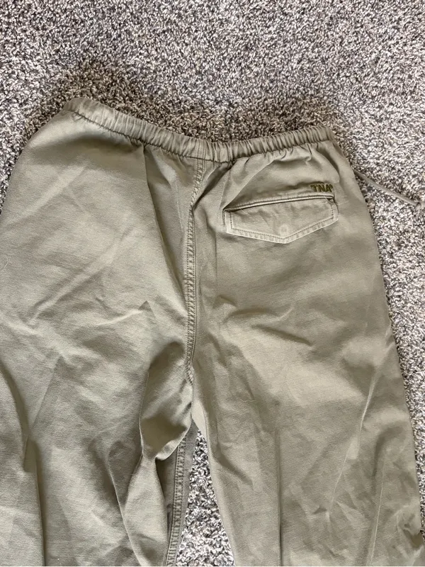 TNA Olive Green Drawstring Joggers - Image 8