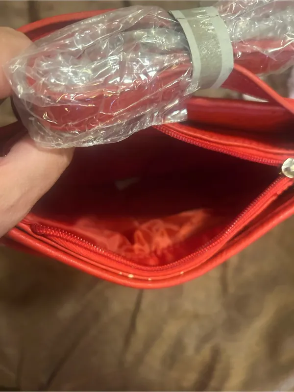 Red Sequin Cross Accent Women’s Shoulder Bag - Image 5