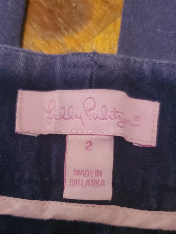 Lilly Pulitzer Dark Navy Straight-Leg Pants - Image 2