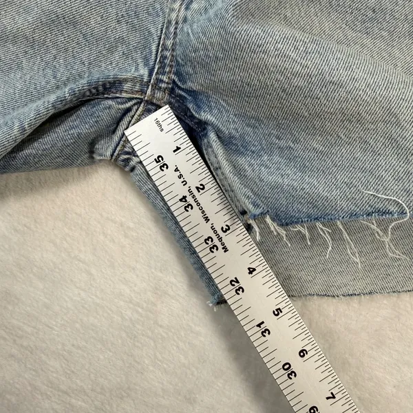 American Eagle Ex-Boyfriend Short Light‎ Wash Distressed Denim 000 23W 41979022 - Image 7