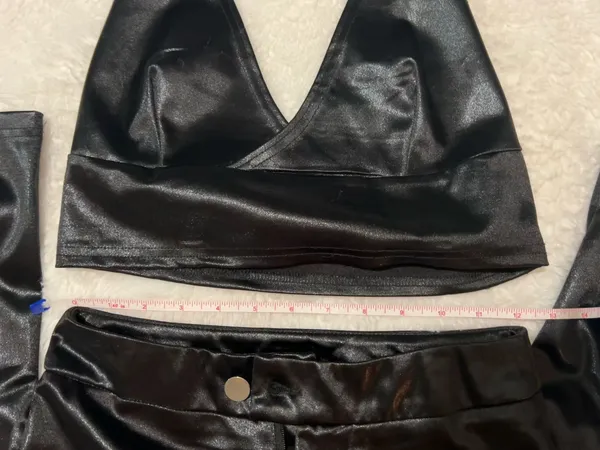 NWOT Reign Set Black Halter Top and Pants - Image 10