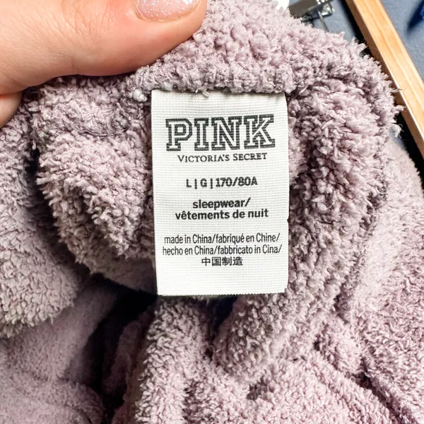 PINK Victoria’s Secret Purple Sherpa Flared Lounge Pants - Image 6