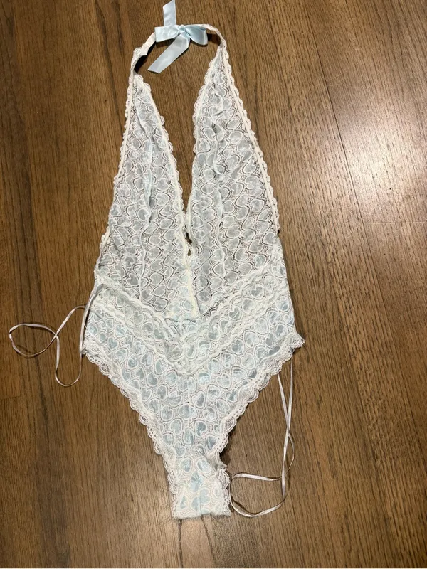 Victoria's Secret Y2K Lace Sexy Little Things Lingerie Body Suit: Size Large - Image 6
