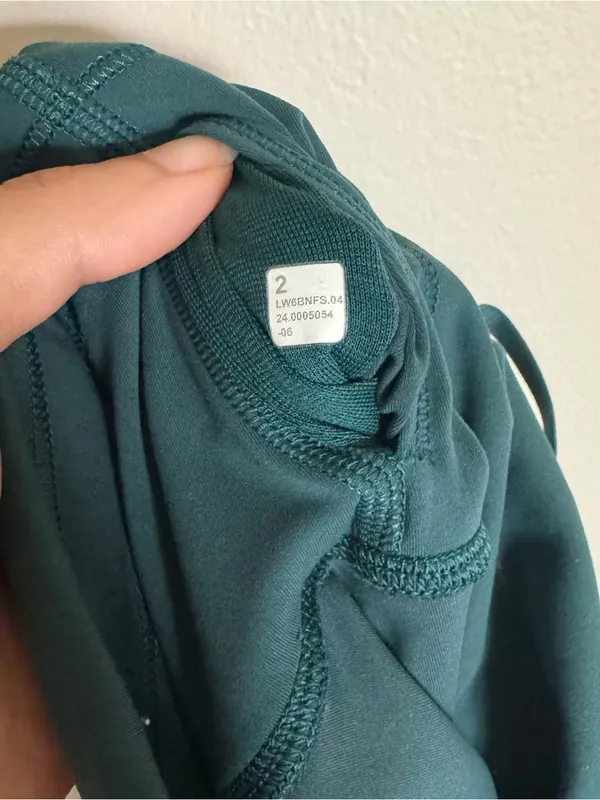 Lululemon Wunder Train High-Rise Crop 23” Green Jasper Turquoise Legging Size 2 - Image 10