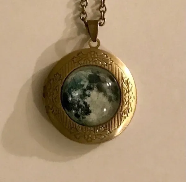 Moon Photo Locket Long Necklace. New Multiple - Image 4