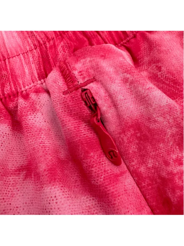 Lululemon Beat The Heat Short Tidal Boom Juice Size 8 Red Pink Tie Dye - Image 5