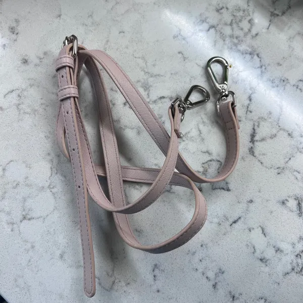 Steve Madden Dusty Pink Saffiano Vegan‎ Leather Winged Satchel Crossbody Bag - Image 6