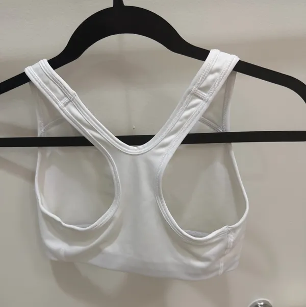 Nike Dri-Fit Sports Bra Racerback White - Image 2