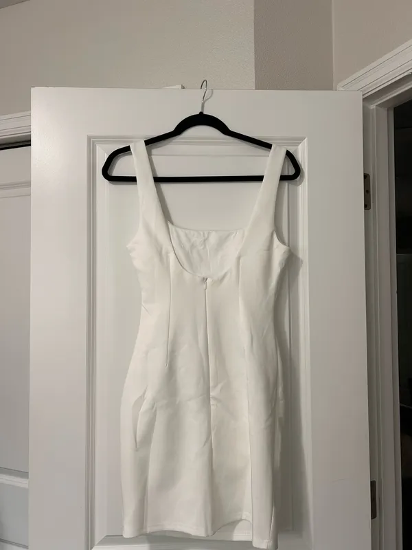 New Showpo Big Love Mini Dress Square Neck Bodycon Dress Size Small MSRP $99 - Image 10