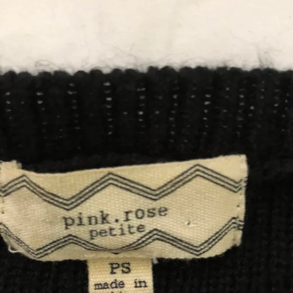 2000s Gothic Emo Punk Whimsygoth Grey black striped sweater dress long sleeve-S Measurement in pics - Image 3
