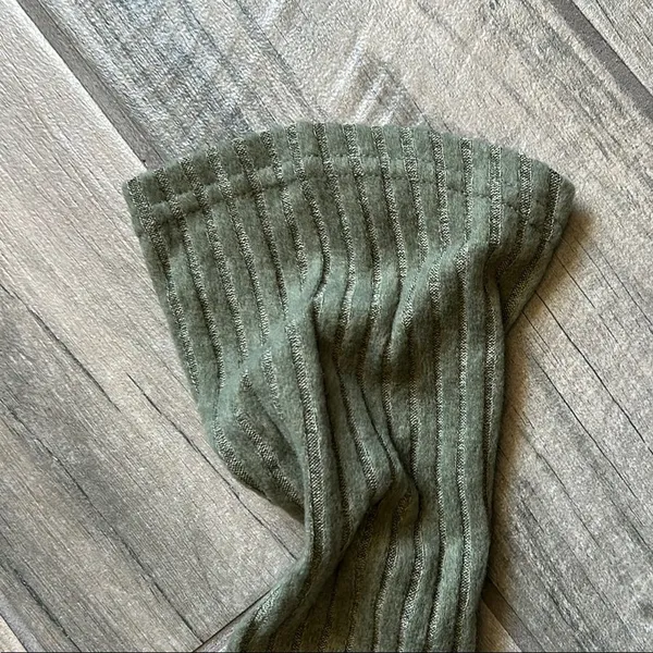 Cider Ribbed Knit Top in Olive - Image 5