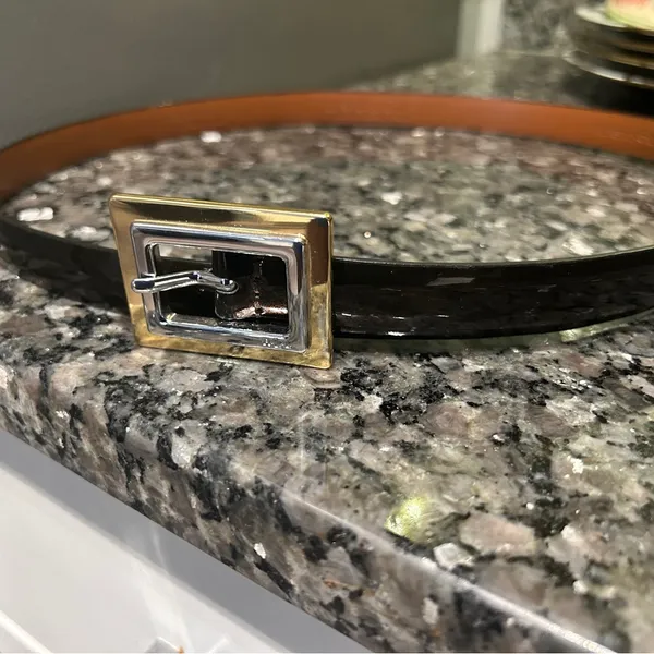 Ralph Lauren Brown Belt with Gold Buckle - Image 2