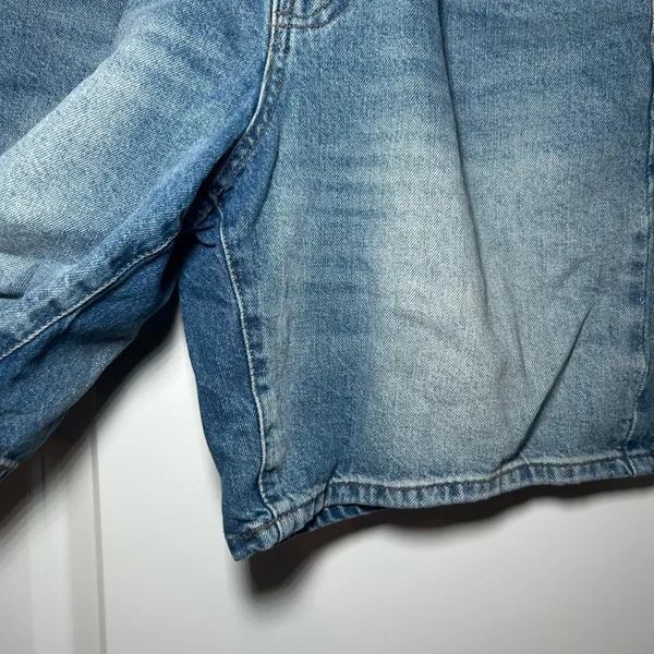 BDG Urban Outfitters Cinch Back Denim Shorts Medium Wash W28 High Waist skater - Image 3