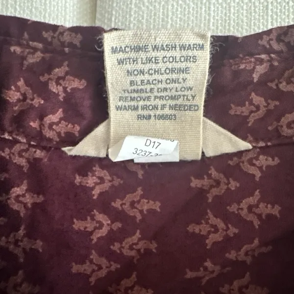 Duluth Large Womens Long Top or Mini Dress Organic‎ Cotton Burgundy Sleeveless - Image 12