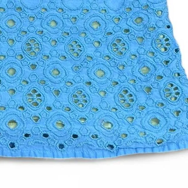 Boden Miranda Eyelet Tank Blue Yellow Women's size 4‎ - Image 3