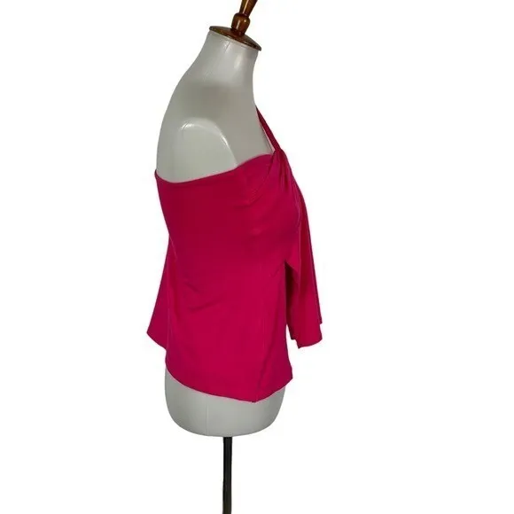 Outcast Exclusives Pink Off Shoulder Top Medium Y2K Clubwear Sexy - Image 4