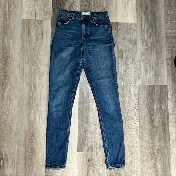 Reformation High & Skinny Jeans Havana Wash High Rise Blue‎ Denim Size 24 - Image 2