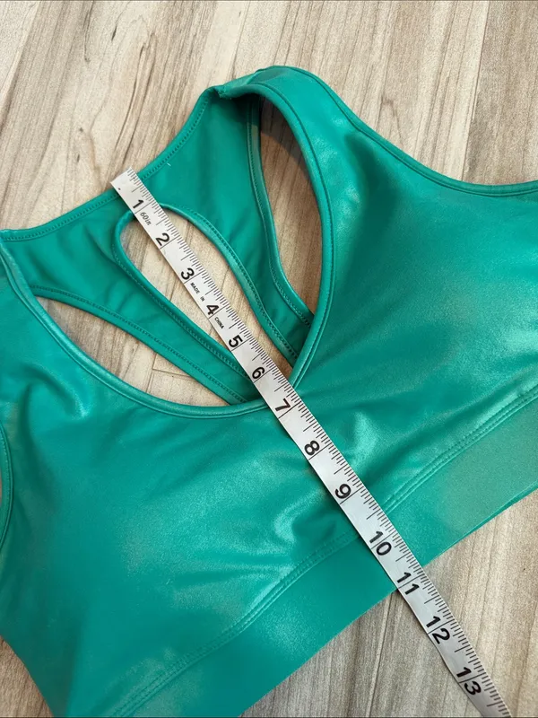 Carbon38 Shine Green Sports Bra XL - Image 3