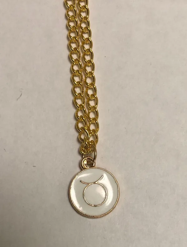 Taurus Zodiac Sign Pendant Necklace - Image 2