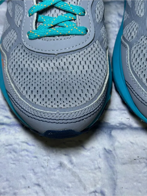 New Balance 512 Running Shoes Womens Size 8.5 Sneakers Teal Blue Orange - Image 5
