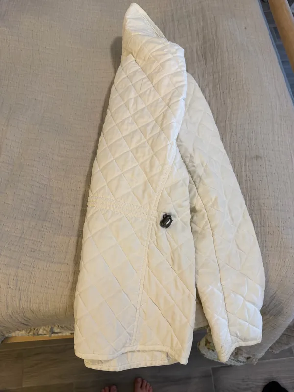 Croft & Barrow cream tuft jacket M - Image 5