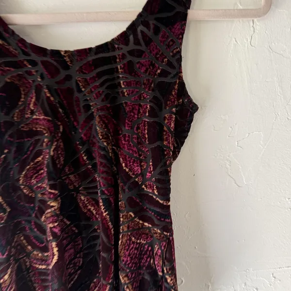 Arianne Tank Top Y2k Goth Small‎ Purple Black Velvet Buckle Whimsigoth Witchy - Image 8