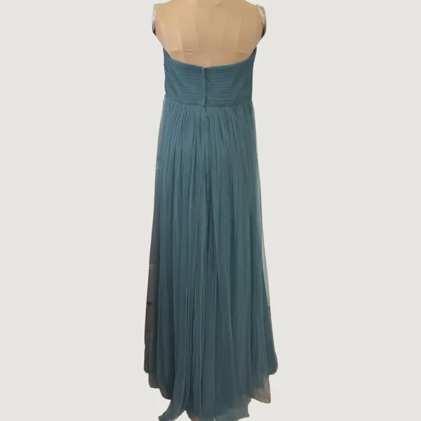 3283 | Jenny Yoo Annabelle Convertible Tulle Gown Vintage Teal Women 16 - Image 7