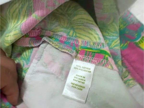 Lilly Pulitzer Bright Tropical Floral Print Shorts - Pink, Green, Yellow size 10 - Image 5