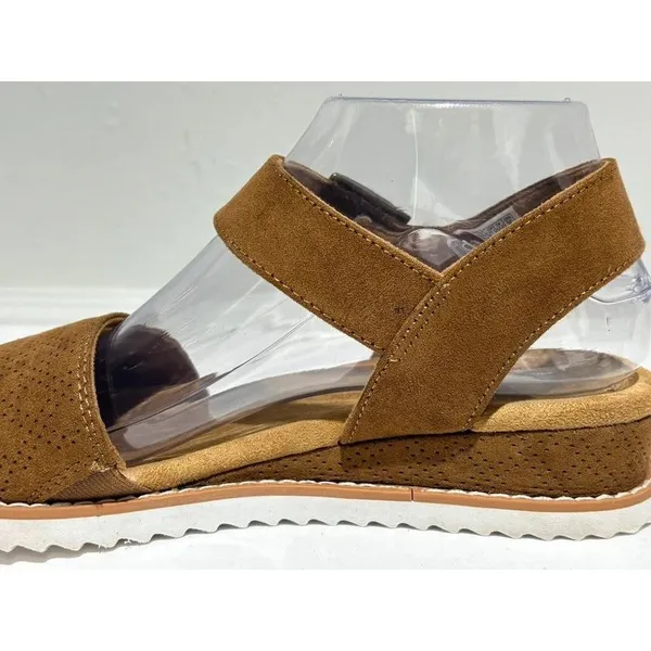 BOBS from Skechers platform sandals Size 7.5 Brown - Image 4