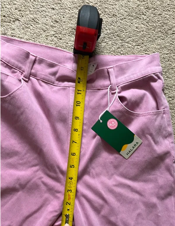 Halara kick crop pink stretch jeans  - Image 7