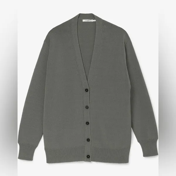 MM Lafleur The Cookie Cardigan Sleek Cotton in Fossil - Image 2