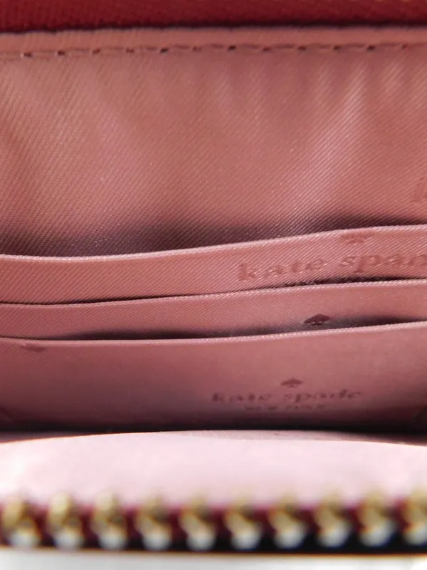 Kate Spade Lucy Red Patent Leather Wristlet Gold Zip Pouch NWT - Image 6