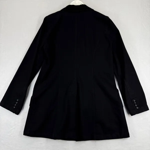 Lauren Ralph Lauren Black Cotton Velvet Trim Riding Blazer Jacket Large L‎ RL - Image 9