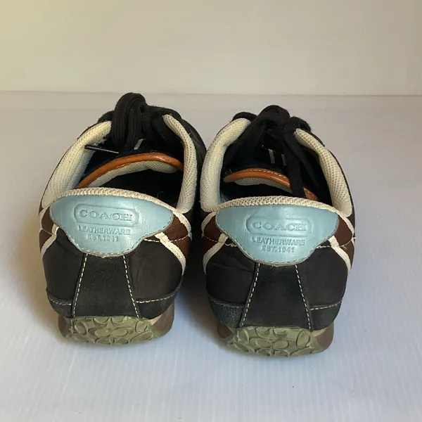 Vintage Coach Sneakers Nikki Black Suede Nylon Women’s 7 Retro 2000s Y2K - Image 6