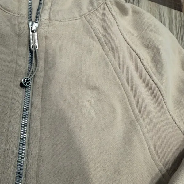 Lululemon Scuba Oversized Half-Zip Hoodie XS/S White Opal Fleece Sweatshirt - Image 3