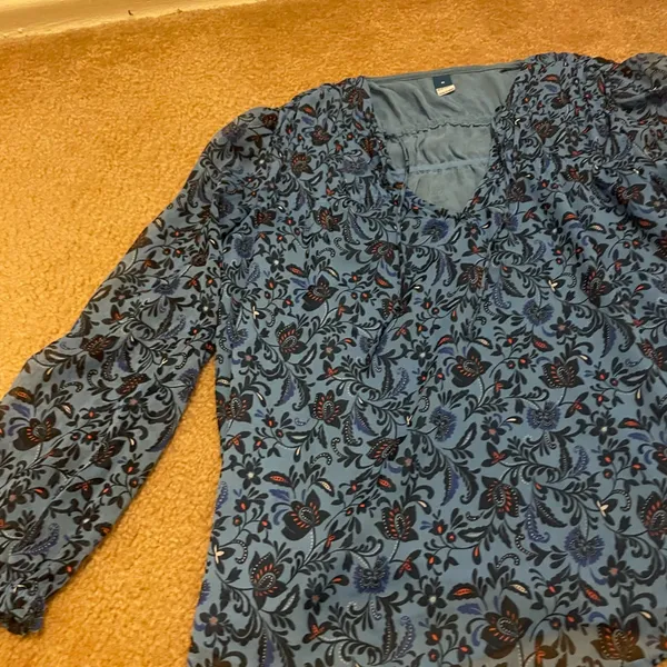 Floral Blue Old navy Women's Top - Image 3