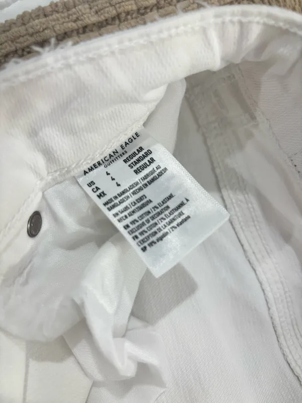 American Eagle White Jeans Straight Leg - Image 3