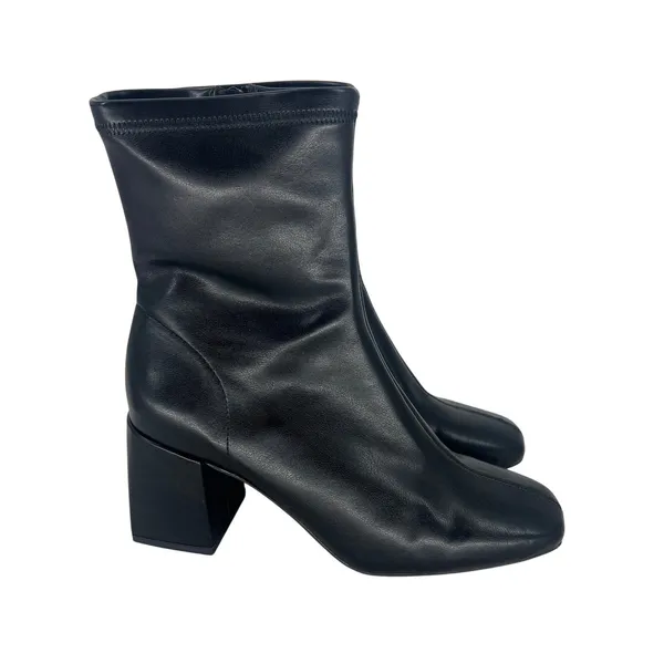 Silent‎ D Carina Heeled Ankle Boots Black Leather Size 39 - Image 7