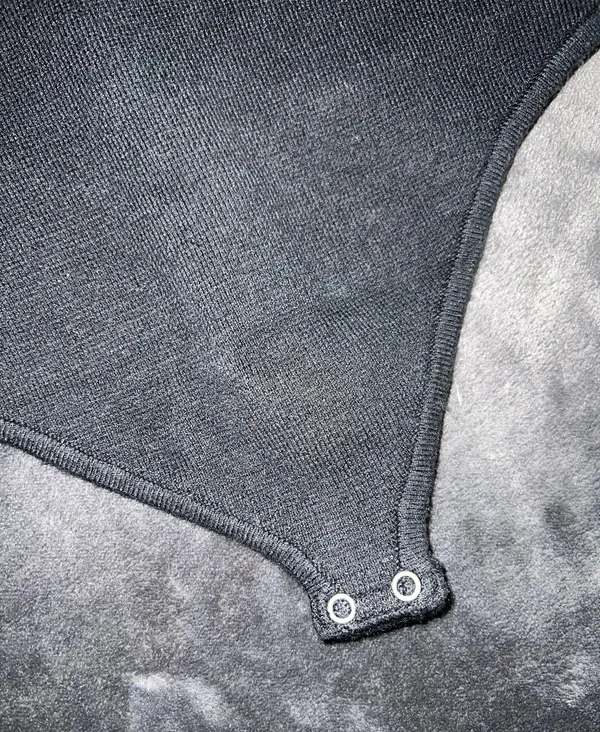 Abercrombie Crossback Knit Bodysuit in Black - Image 7