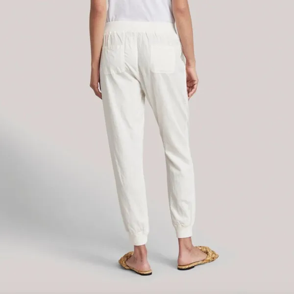Faherty Size S Small Arlie Day Pant Joggers White Linen Blend - Image 14