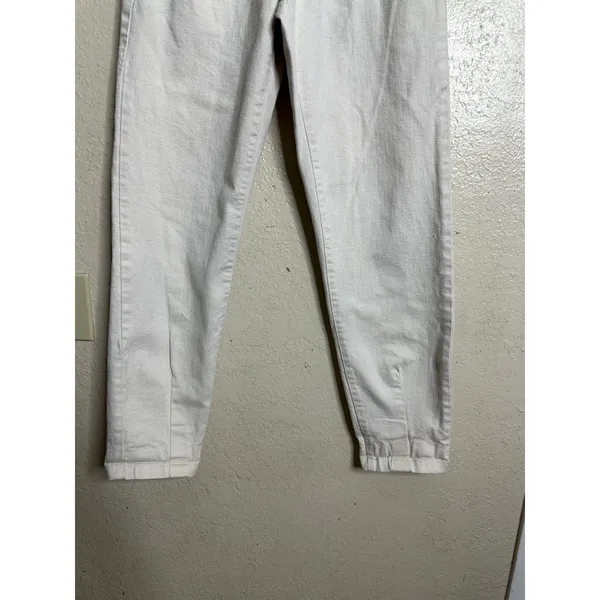 Sézane Manu Trousers in Mottled Ecru size 34 US 2 Pleated Tapered - Image 7