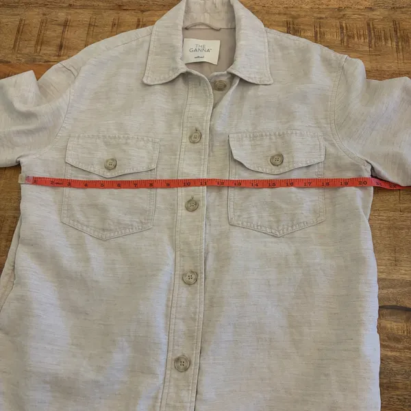 Aritzia Wilfred The Ganna Shirt Jacket S Linen Tencel Shacket Utility Minimalist - Image 10