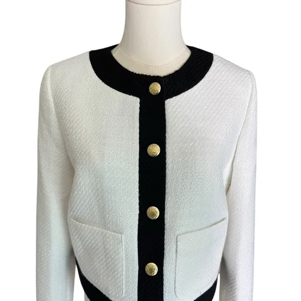 J. Crew - Tweed Lady Blazer Jacket Sz 6 - Image 5